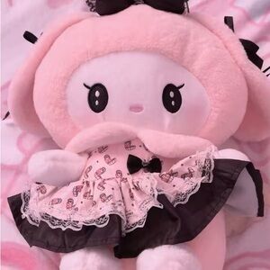 Sanrio Pink and Black Stuffed Animal